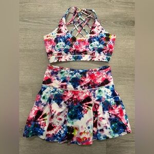 CVG Tie Dye Skort and Bra